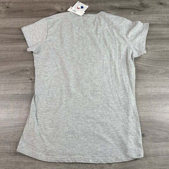 G-III 4Her by Carl Banks Oakland A’s Athletics Gray T Shirt Sz Large Rhinestone - Picture 2 of 13